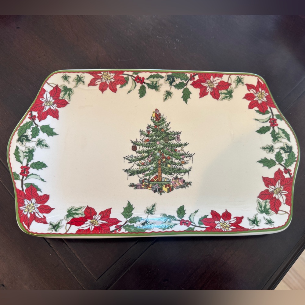 Spode Christmas Tree Annual Collection Dessert Tray